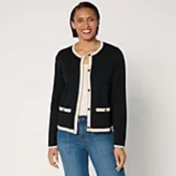 Joan Rivers button front cardigan sz 1x - Picture 1 of 1